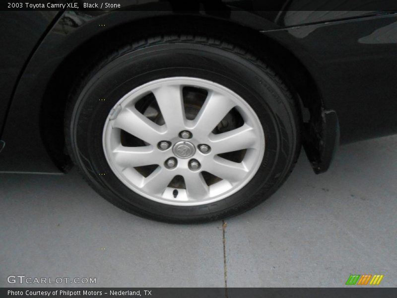 Black / Stone 2003 Toyota Camry XLE