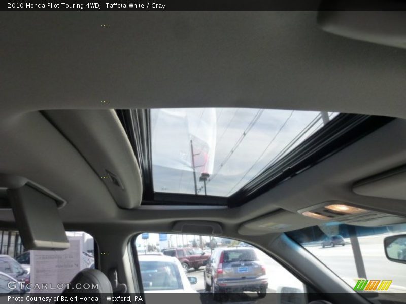 Taffeta White / Gray 2010 Honda Pilot Touring 4WD