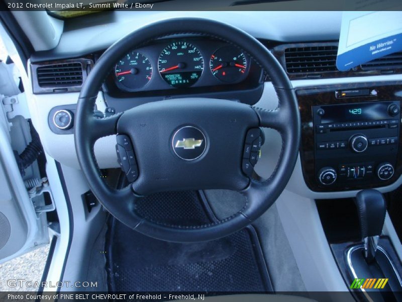 Summit White / Ebony 2012 Chevrolet Impala LT