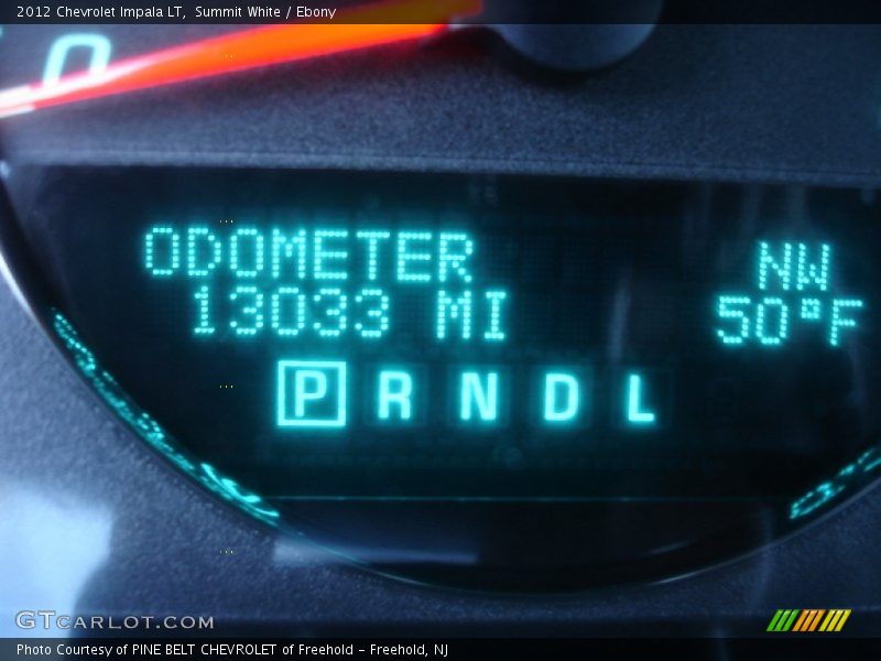 Summit White / Ebony 2012 Chevrolet Impala LT