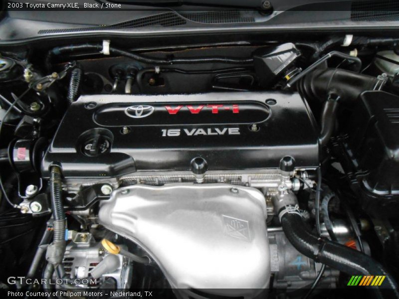 Black / Stone 2003 Toyota Camry XLE