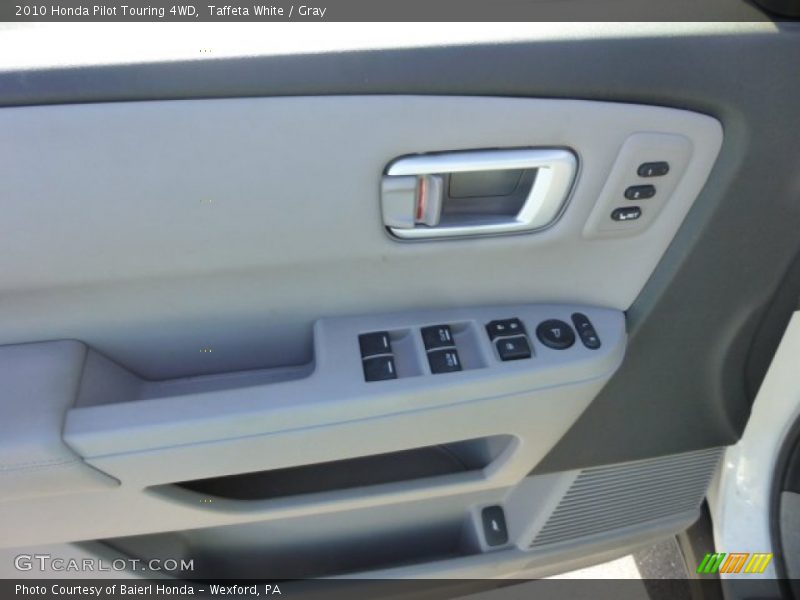 Taffeta White / Gray 2010 Honda Pilot Touring 4WD