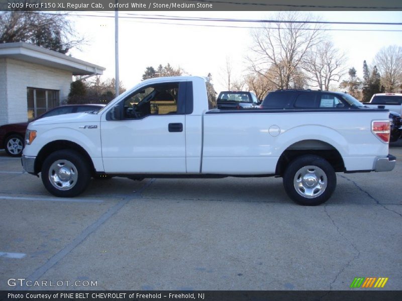 Oxford White / Stone/Medium Stone 2009 Ford F150 XL Regular Cab
