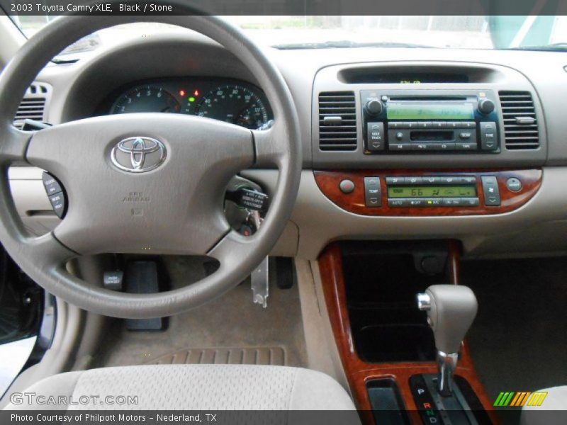 Black / Stone 2003 Toyota Camry XLE
