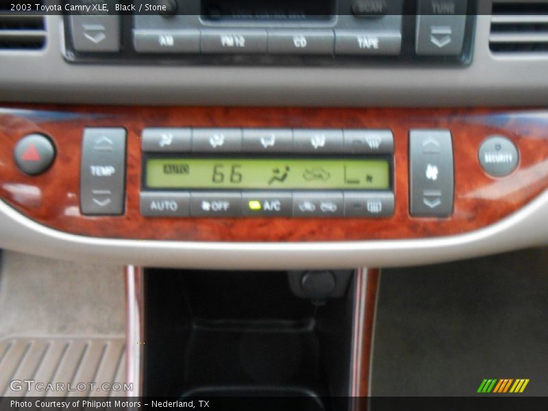 Black / Stone 2003 Toyota Camry XLE