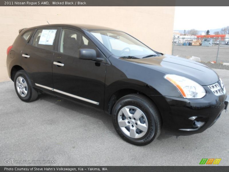 Wicked Black / Black 2011 Nissan Rogue S AWD