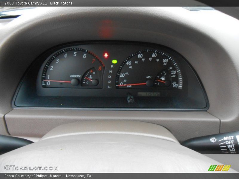 Black / Stone 2003 Toyota Camry XLE