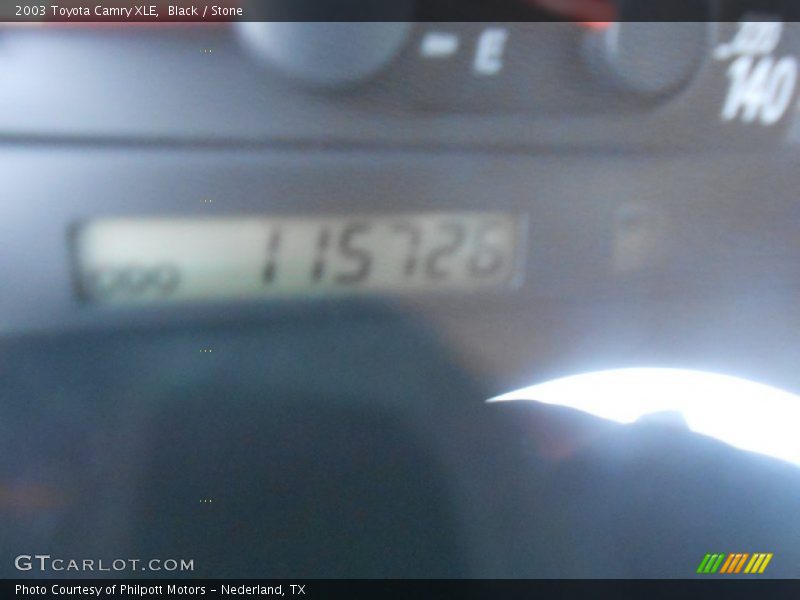Black / Stone 2003 Toyota Camry XLE