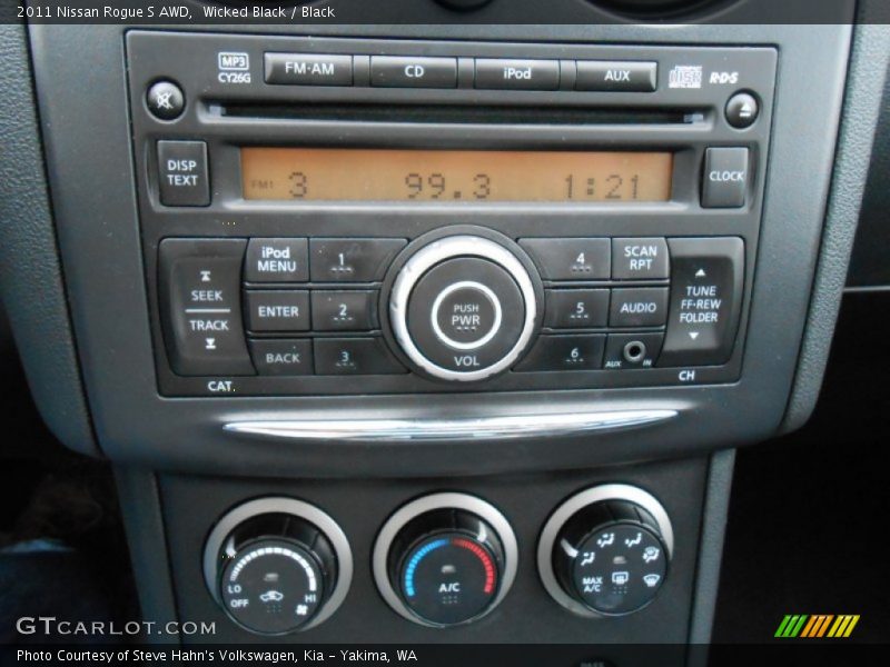 Wicked Black / Black 2011 Nissan Rogue S AWD