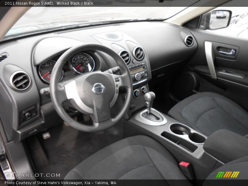 Wicked Black / Black 2011 Nissan Rogue S AWD