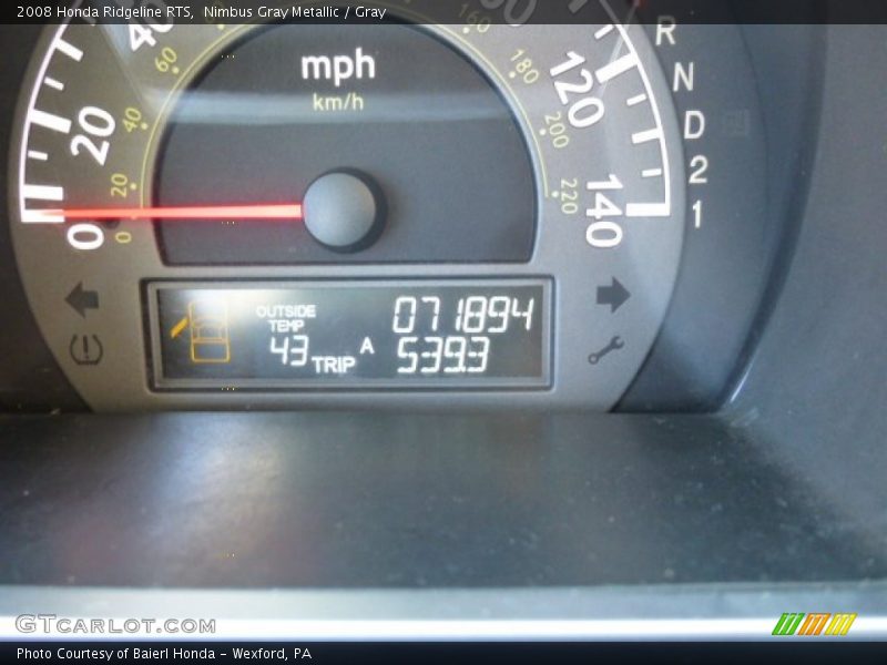 Nimbus Gray Metallic / Gray 2008 Honda Ridgeline RTS