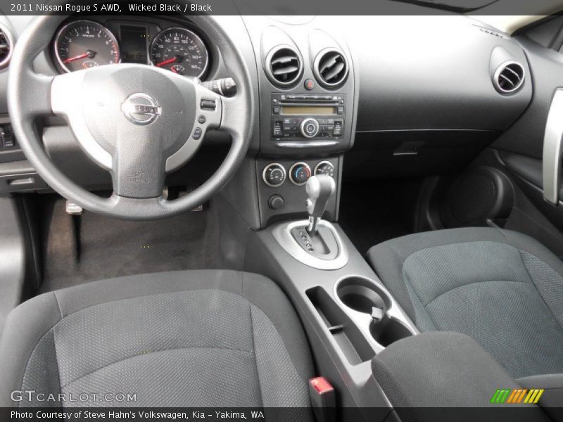 Wicked Black / Black 2011 Nissan Rogue S AWD