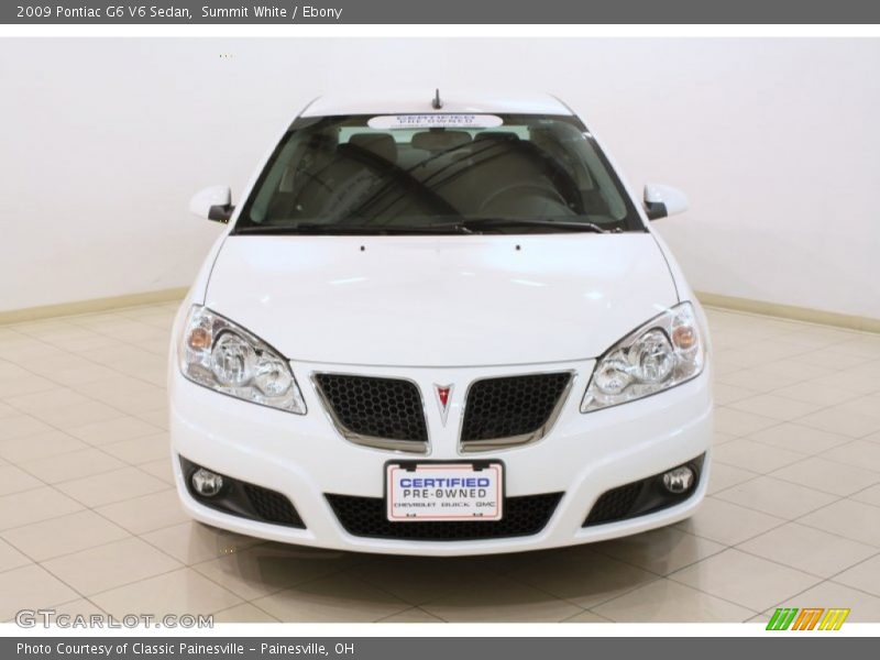 Summit White / Ebony 2009 Pontiac G6 V6 Sedan