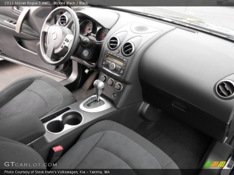 Wicked Black / Black 2011 Nissan Rogue S AWD