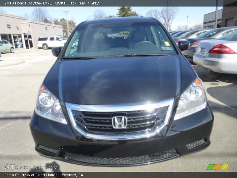 Crystal Black Pearl / Gray 2010 Honda Odyssey EX-L