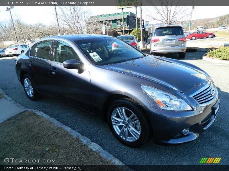 Blue Slate / Graphite 2011 Infiniti G 25 x AWD Sedan