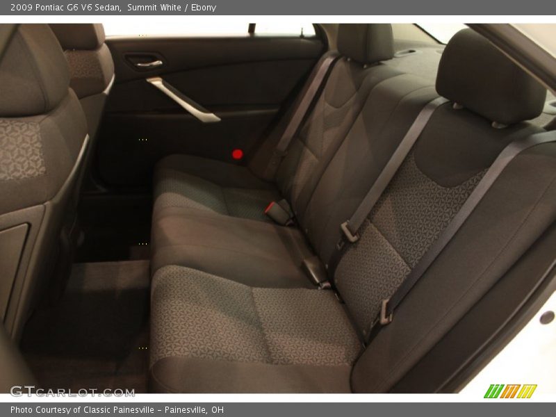 Rear Seat of 2009 G6 V6 Sedan