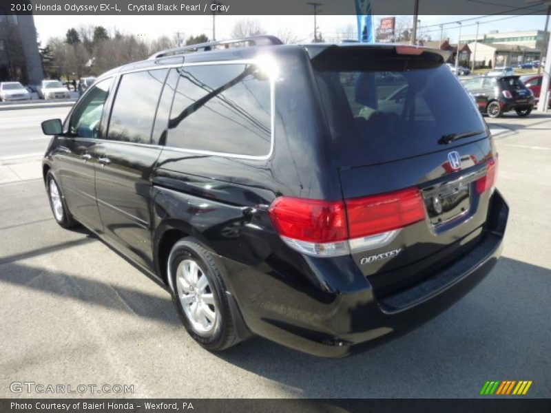 Crystal Black Pearl / Gray 2010 Honda Odyssey EX-L