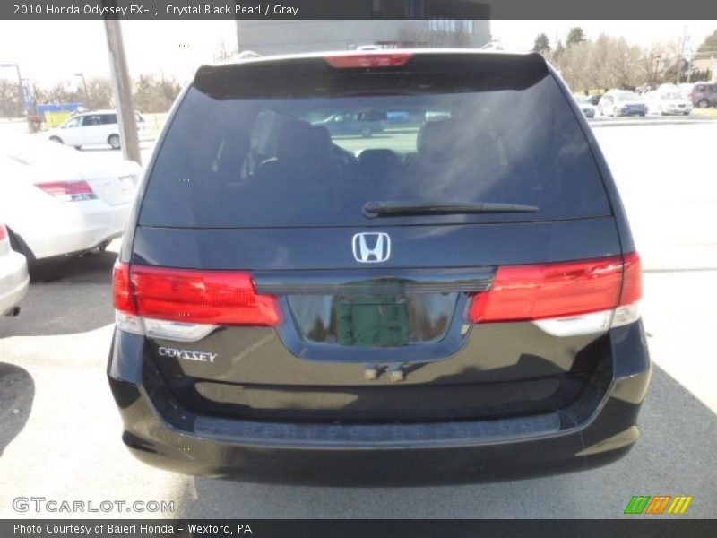 Crystal Black Pearl / Gray 2010 Honda Odyssey EX-L
