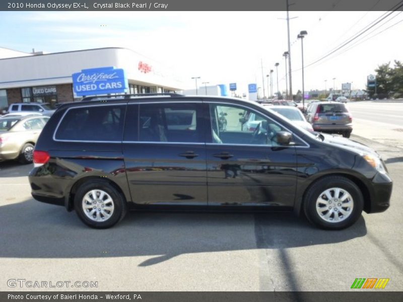 Crystal Black Pearl / Gray 2010 Honda Odyssey EX-L