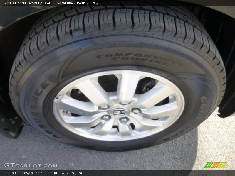 Crystal Black Pearl / Gray 2010 Honda Odyssey EX-L