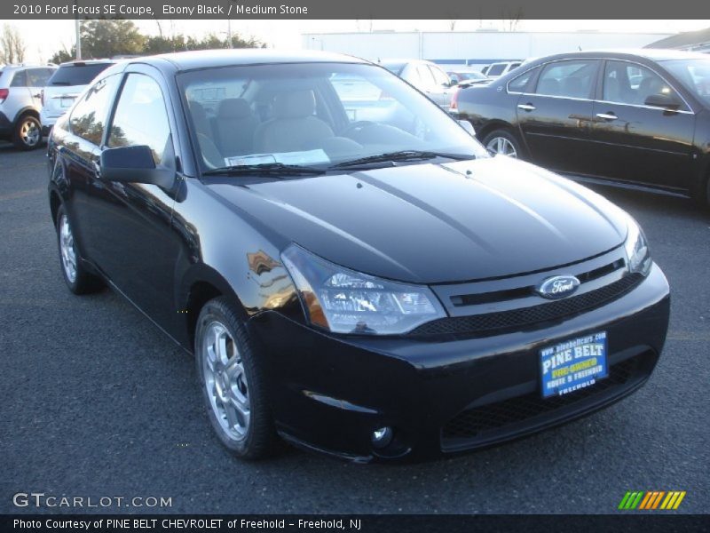 Ebony Black / Medium Stone 2010 Ford Focus SE Coupe