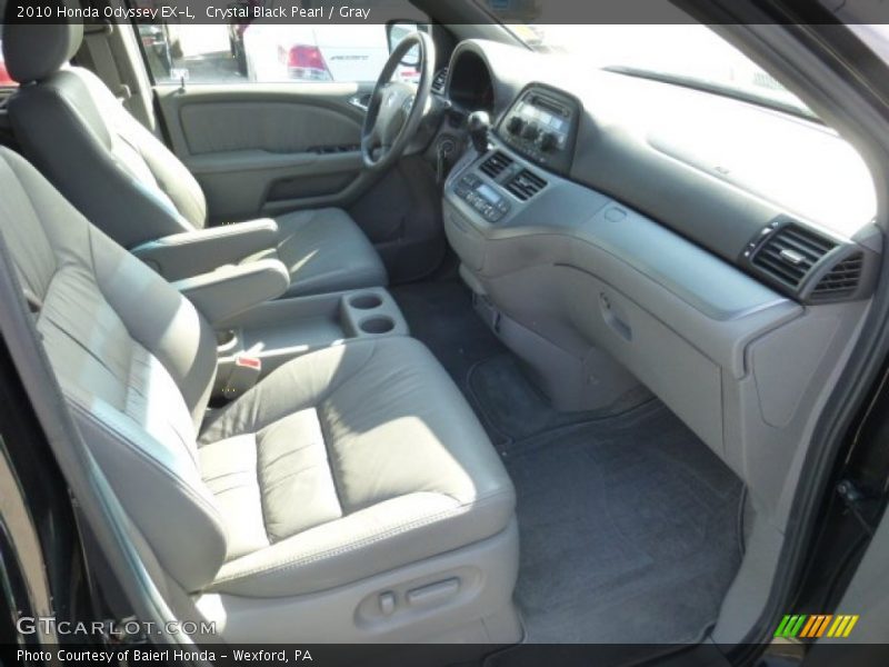 Crystal Black Pearl / Gray 2010 Honda Odyssey EX-L