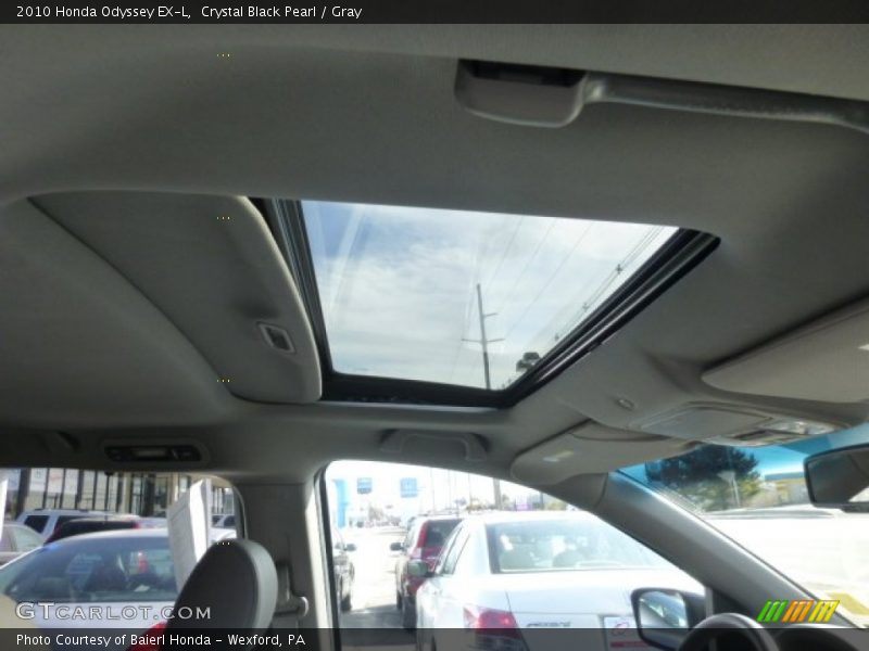 Crystal Black Pearl / Gray 2010 Honda Odyssey EX-L