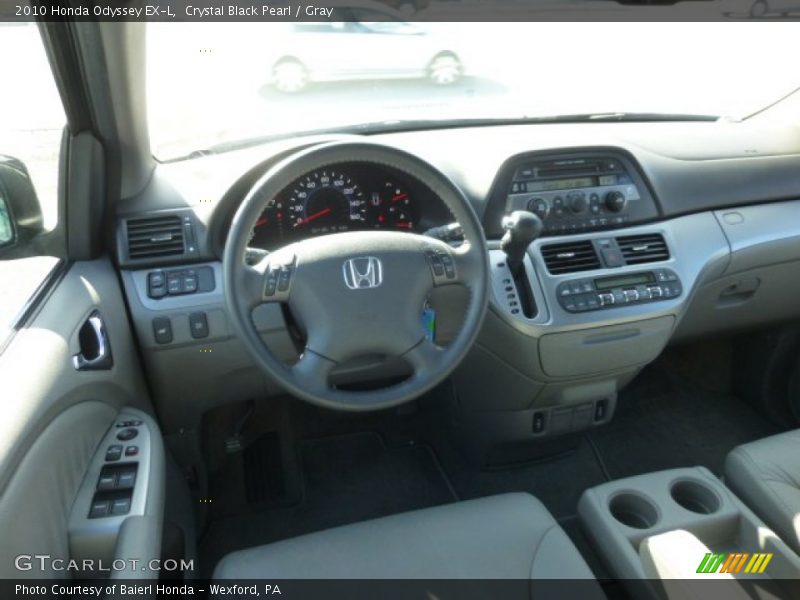 Crystal Black Pearl / Gray 2010 Honda Odyssey EX-L