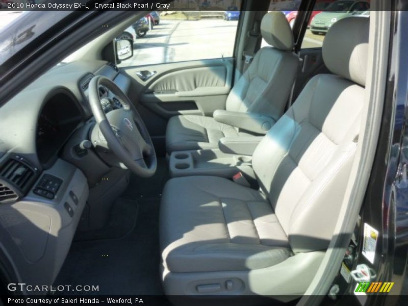 Crystal Black Pearl / Gray 2010 Honda Odyssey EX-L
