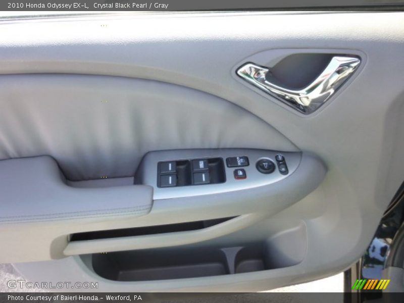 Crystal Black Pearl / Gray 2010 Honda Odyssey EX-L
