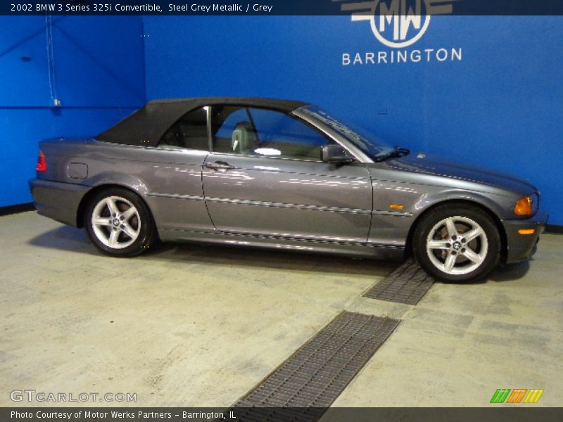 Steel Grey Metallic / Grey 2002 BMW 3 Series 325i Convertible