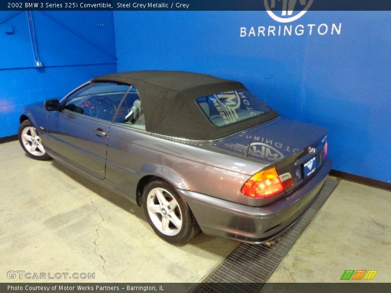 Steel Grey Metallic / Grey 2002 BMW 3 Series 325i Convertible