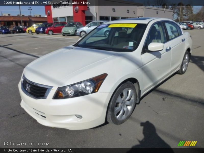 Taffeta White / Ivory 2008 Honda Accord EX-L V6 Sedan