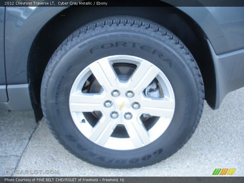 Cyber Gray Metallic / Ebony 2012 Chevrolet Traverse LT