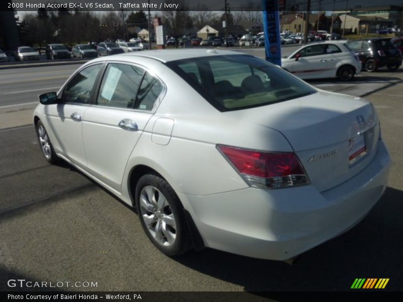 Taffeta White / Ivory 2008 Honda Accord EX-L V6 Sedan