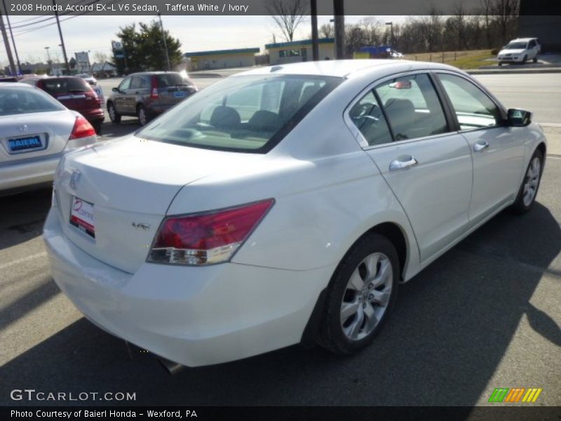 Taffeta White / Ivory 2008 Honda Accord EX-L V6 Sedan