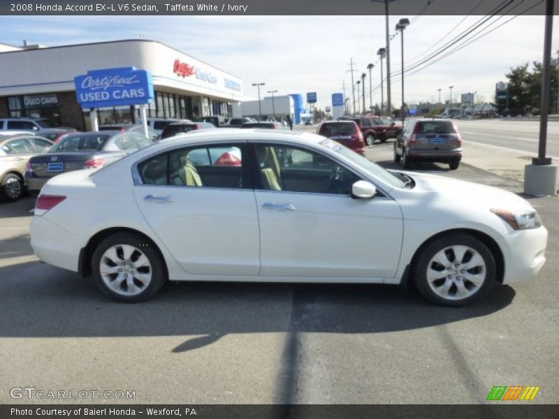 Taffeta White / Ivory 2008 Honda Accord EX-L V6 Sedan