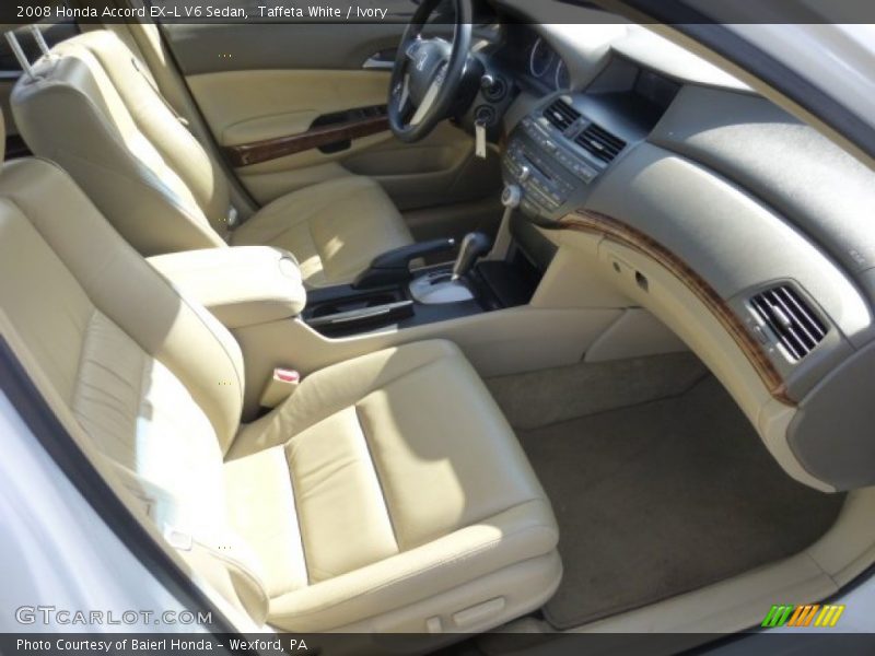 Taffeta White / Ivory 2008 Honda Accord EX-L V6 Sedan