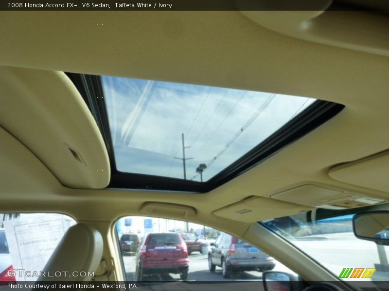 Taffeta White / Ivory 2008 Honda Accord EX-L V6 Sedan