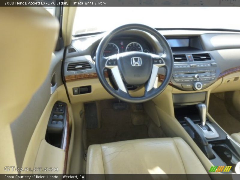 Taffeta White / Ivory 2008 Honda Accord EX-L V6 Sedan