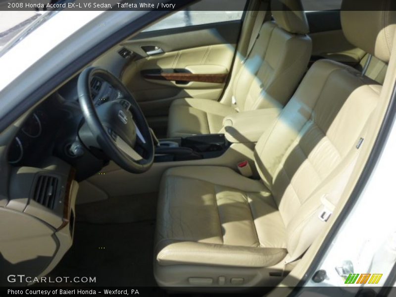 Taffeta White / Ivory 2008 Honda Accord EX-L V6 Sedan