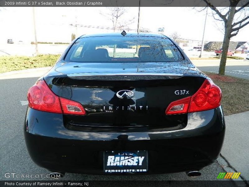 Black Obsidian / Graphite 2009 Infiniti G 37 x Sedan