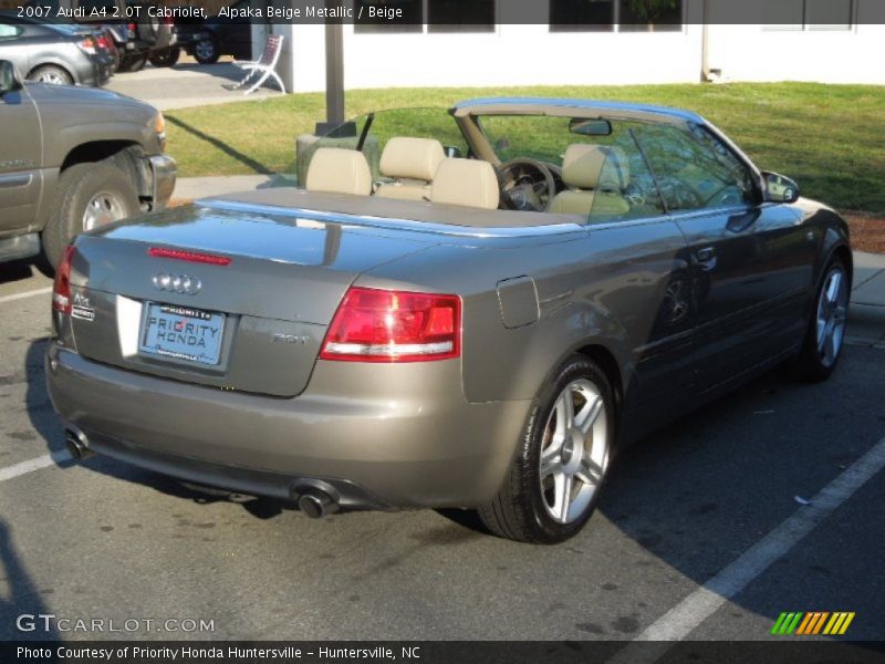 Alpaka Beige Metallic / Beige 2007 Audi A4 2.0T Cabriolet