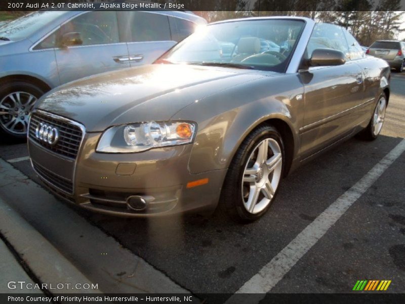 Alpaka Beige Metallic / Beige 2007 Audi A4 2.0T Cabriolet