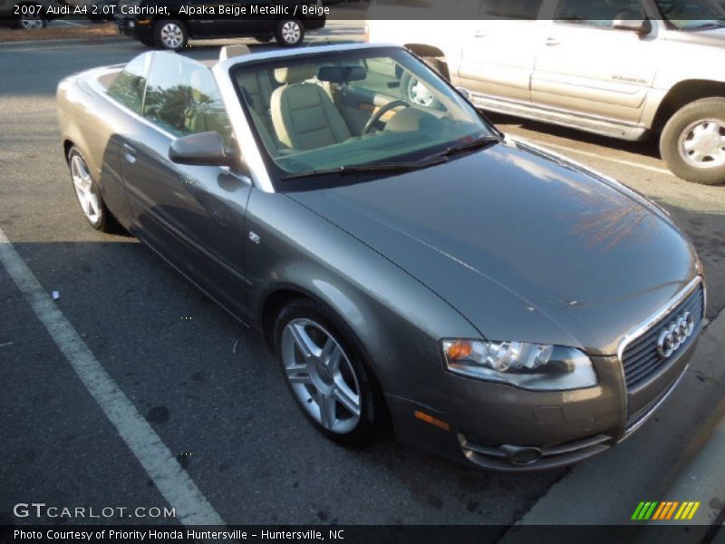 Alpaka Beige Metallic / Beige 2007 Audi A4 2.0T Cabriolet