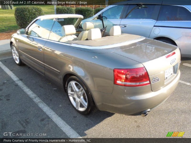 Alpaka Beige Metallic / Beige 2007 Audi A4 2.0T Cabriolet
