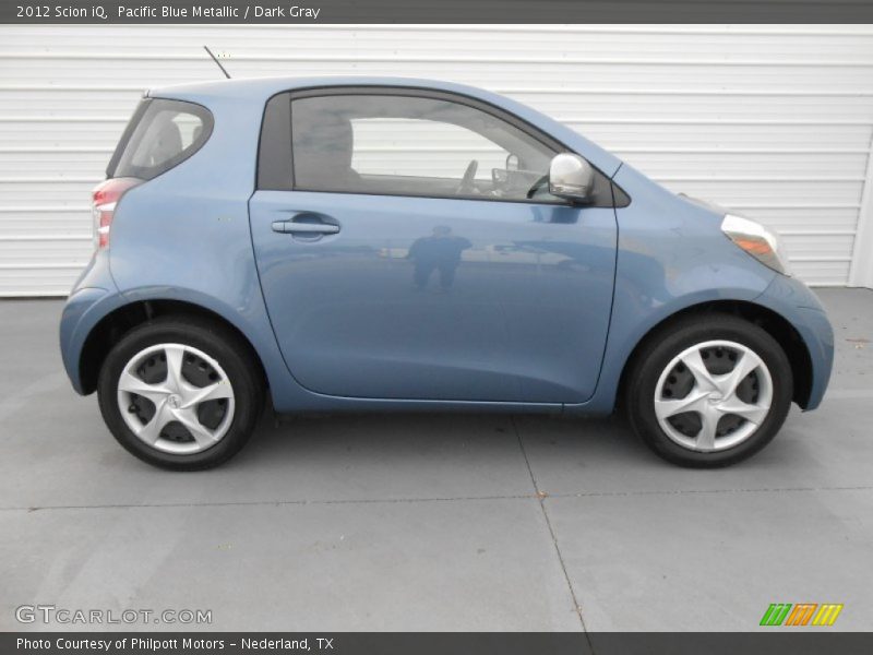 Pacific Blue Metallic / Dark Gray 2012 Scion iQ