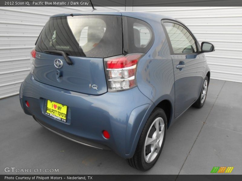 Pacific Blue Metallic / Dark Gray 2012 Scion iQ