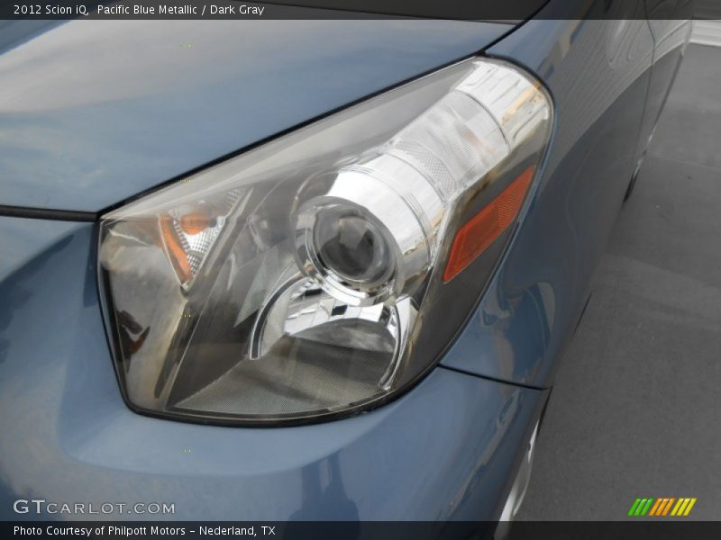 Pacific Blue Metallic / Dark Gray 2012 Scion iQ